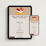 "Seafood Boil" - Online Party Invitations in Kraft by Rebecca Smith - Mobile + desktop layout