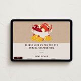 "Seafood Boil" - Online Party Invitations in Kraft by Rebecca Smith - Desktop layout