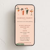 "Mid Mod Party" - Online Party Invitations in Peach Fizz by Three Kisses Studio - Mobile layout