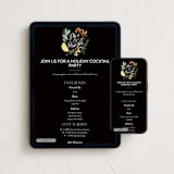 "Mix and Mingle" - Online Party Invitations in Noir by Alethea and Ruth - Mobile + desktop layout
