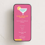 "Modern Cocktails" - Online Party Invitations in Flamingo by Maria Alou - Mobile layout
