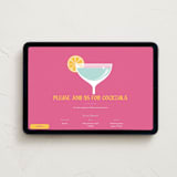 "Modern Cocktails" - Online Party Invitations in Flamingo by Maria Alou - Desktop layout