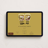 "A Cocktail Party" - Online Party Invitations in Golden by mo kelley - Desktop layout