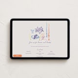 "tablescape drawing" - Online Party Invitations in Hydrangea by Cass Loh - Desktop layout