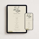 "À table!" - Online Party Invitations in Ink by Studio Suku - Mobile + desktop layout
