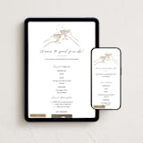 "Holiday Cocktail Party" - Online Party Invitations in Snow by Pati Cascino - Mobile + desktop layout