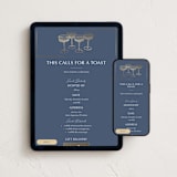 "Feeling Toasty" - Online Party Invitations in Ice by Eva Tadros - Mobile + desktop layout