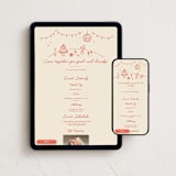"Party On" - Online Party Invitations in Sangria Spark by Zove Ahhh - Mobile + desktop layout