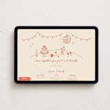 "Party On" - Online Party Invitations in Sangria Spark by Zove Ahhh - Desktop layout