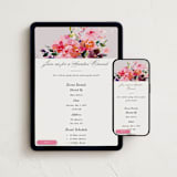 "floral party" - Online Party Invitations in Rose by lori jacobs wemple - Mobile + desktop layout