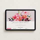 "floral party" - Online Party Invitations in Rose by lori jacobs wemple - Desktop layout