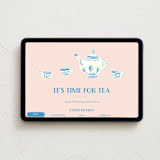 "China Tea Set" - Online Party Invitations in Blush by Ani Somi - Desktop layout