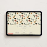 "Rustic Floral Print" - Online Party Invitations in Butter by Becky Nimoy - Desktop layout
