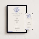 "english garden" - Online Party Invitations in Butterfly Pea by Grae - Mobile + desktop layout
