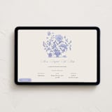 "english garden" - Online Party Invitations in Butterfly Pea by Grae - Desktop layout