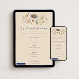 "Potluck Sketch" - Online Party Invitations in Pudding by Adelyn T. - Mobile + desktop layout
