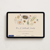 "Potluck Sketch" - Online Party Invitations in Pudding by Adelyn T. - Desktop layout