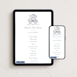 "Elegant Tea" - Online Party Invitations in Lagoon by Becky Nimoy - Mobile + desktop layout