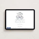 "Elegant Tea" - Online Party Invitations in Lagoon by Becky Nimoy - Desktop layout