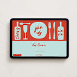 "Join us for Dinner" - Online Party Invitations in Pool by Zani van Zyl - Desktop layout