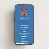 "Brunch Anyone" - Online Party Invitations in Bleu by mo kelley - Mobile layout