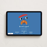 "Brunch Anyone" - Online Party Invitations in Bleu by mo kelley - Desktop layout