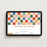 "Checkerboard" - Online Party Invitations in Beachside by 2birdstone - Desktop layout