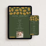 "Olives" - Online Party Invitations in Olive by Sierra Lee - Mobile + desktop layout