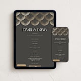 "Deco Drinks" - Online Party Invitations in Charcoal by Robert and Stella - Mobile + desktop layout
