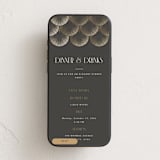 "Deco Drinks" - Online Party Invitations in Charcoal by Robert and Stella - Mobile layout
