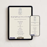 "Painted Bottle" - Online Party Invitations in Denim by Adelyn T. - Mobile + desktop layout
