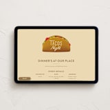"Tacos" - Online Party Invitations in Crepe by Gwen Bedat - Desktop layout