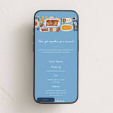 "Brunch Celebration" - Online Party Invitations in Cornflower by Sierra Lee - Mobile layout