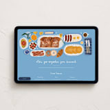 "Brunch Celebration" - Online Party Invitations in Cornflower by Sierra Lee - Desktop layout