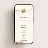 "Pasta Social Club" - Online Party Invitations in Crema by Ana Claudia Sharpe - Mobile layout