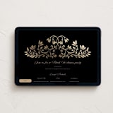 "Leafy Crest" - Online Party Invitations in Ebony by Anna Black - Desktop layout