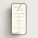 "Cluny" - Online Party Invitations in Noire by Sarah Rosenthal - Mobile layout