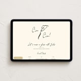 "Cluny" - Online Party Invitations in Noire by Sarah Rosenthal - Desktop layout