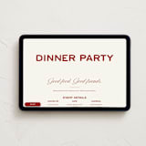 "Dinner Party Party" - Online Party Invitations in Spice by Angela Garrick - Desktop layout