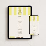 "Campania" - Online Party Invitations in Limone by Megan Davis - Mobile + desktop layout