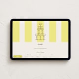 "Campania" - Online Party Invitations in Limone by Megan Davis - Desktop layout