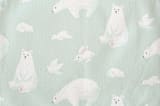 "Polar Bears" - Mitt and Potholder Set in Azure by Shannon Chen of Four Wet Feet Studio - Detail
