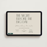 "Modern Stack" - Online Rehearsal Dinner Invitations in Sand by Robert and Stella - Desktop layout