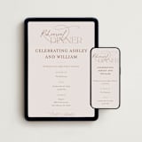 "Typographical" - Online Rehearsal Dinner Invitations in Clay by Nicole Barreto - Mobile + desktop layout