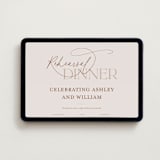 "Typographical" - Online Rehearsal Dinner Invitations in Clay by Nicole Barreto - Desktop layout