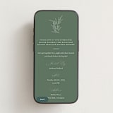 "Initial" - Online Rehearsal Dinner Invitations in Sage by Jennifer Postorino - Mobile layout