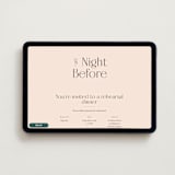 "Classic Modern" - Online Rehearsal Dinner Invitations in Almond by Morgan Kendall - Desktop layout