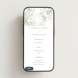 "Greenery Swash" - Online Rehearsal Dinner Invitations in Linen by Robert and Stella - Mobile layout