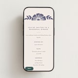 "Block Print Frame" - Online Rehearsal Dinner Invitations in Twilight by Katharine Watson - Mobile layout