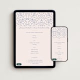 "Casualized" - Online Rehearsal Dinner Invitations in Sky by Inkblot Design - Mobile + desktop layout